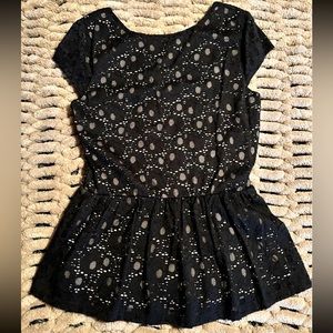 Boutique Women’s Lace Peplum Dress Top